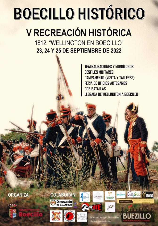 Cartel de la V Recreación Wellington en Boecillo