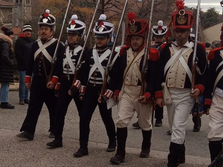 Recreadores marchando al combate