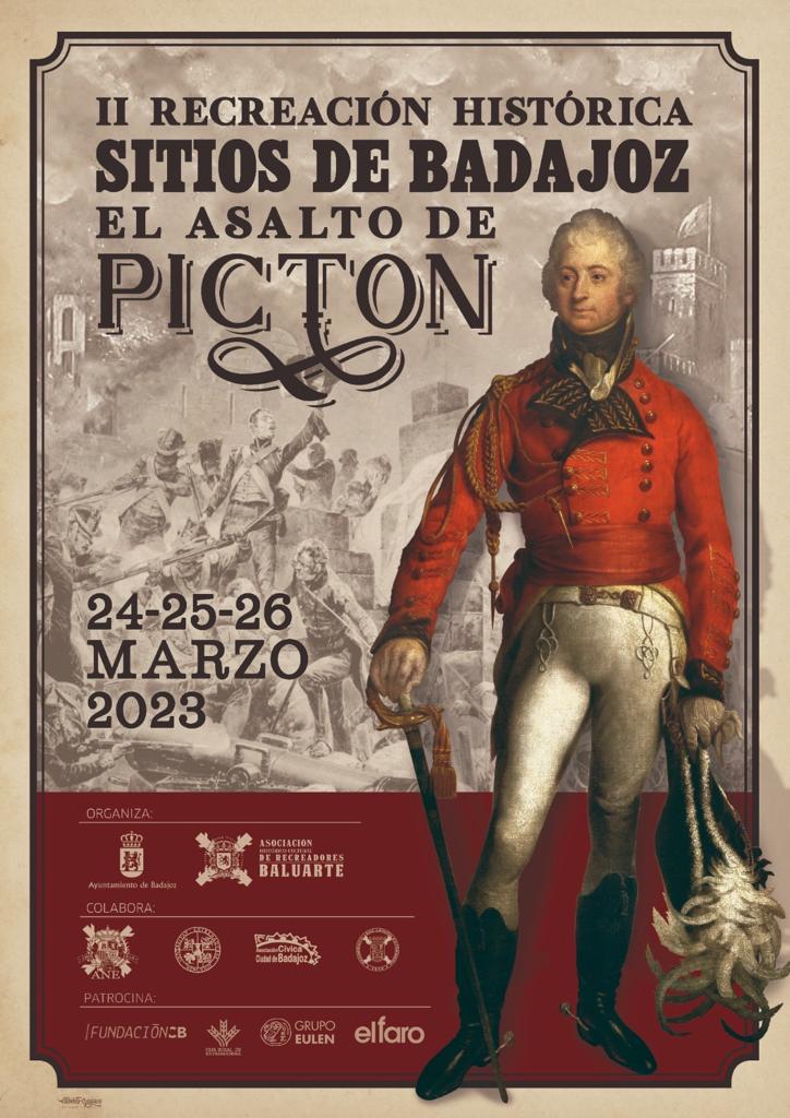 Cartel de la II Recreación de los Sitios de Badajoz