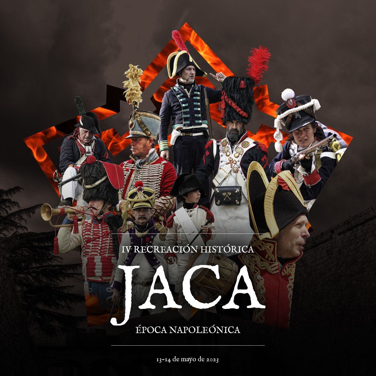 Cartel de la IV Recreación de Jaca