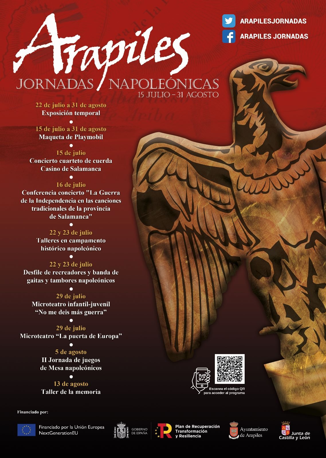 Cartel de las Jornadas napoleónicas Arapiles